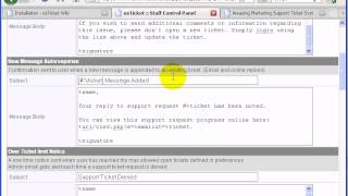 4) How to do email setting in osTicket?