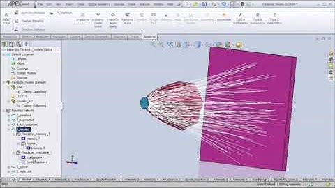 Parabolic Reflectors Designed in APEX