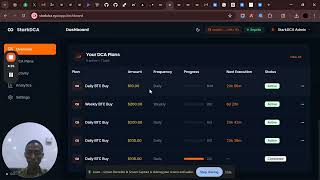 StarkDCA – Bitcoin DCA Automation Built on Starknet | Full Demo video
