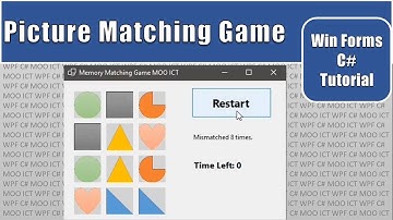C# Tutorial - Make a Picture Matching Game with .Net and Windows Form in Visual Studio
