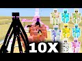 mutant enderman vs all golems minecraft