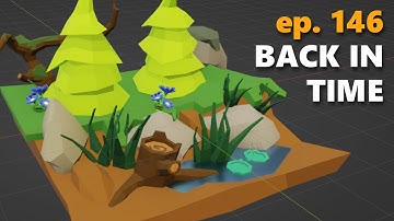 10 Minute Modeling Challenge ep. 146 - Back In Time - Forest Diorama