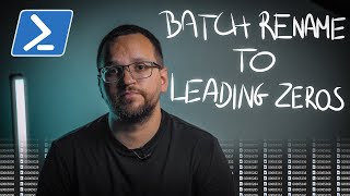 How to batch rename to leading zeros using Windows Powershell