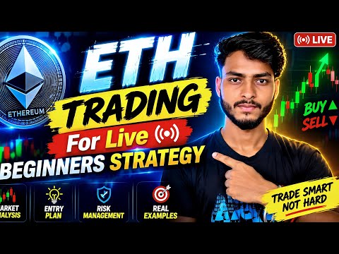 ETH Trading For Live Beginners Strategy 📉 | Ethereum Trade Analysis| Entry & Risk Management #live