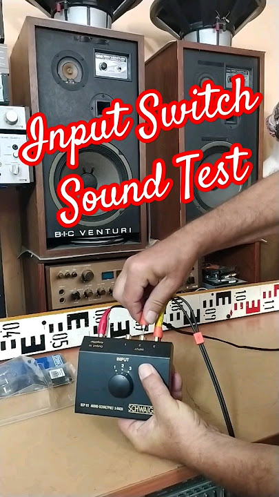 Audio Input SELECTOR SWITCH BOX sound test 3x RCA CINCH @Angelicaaudio