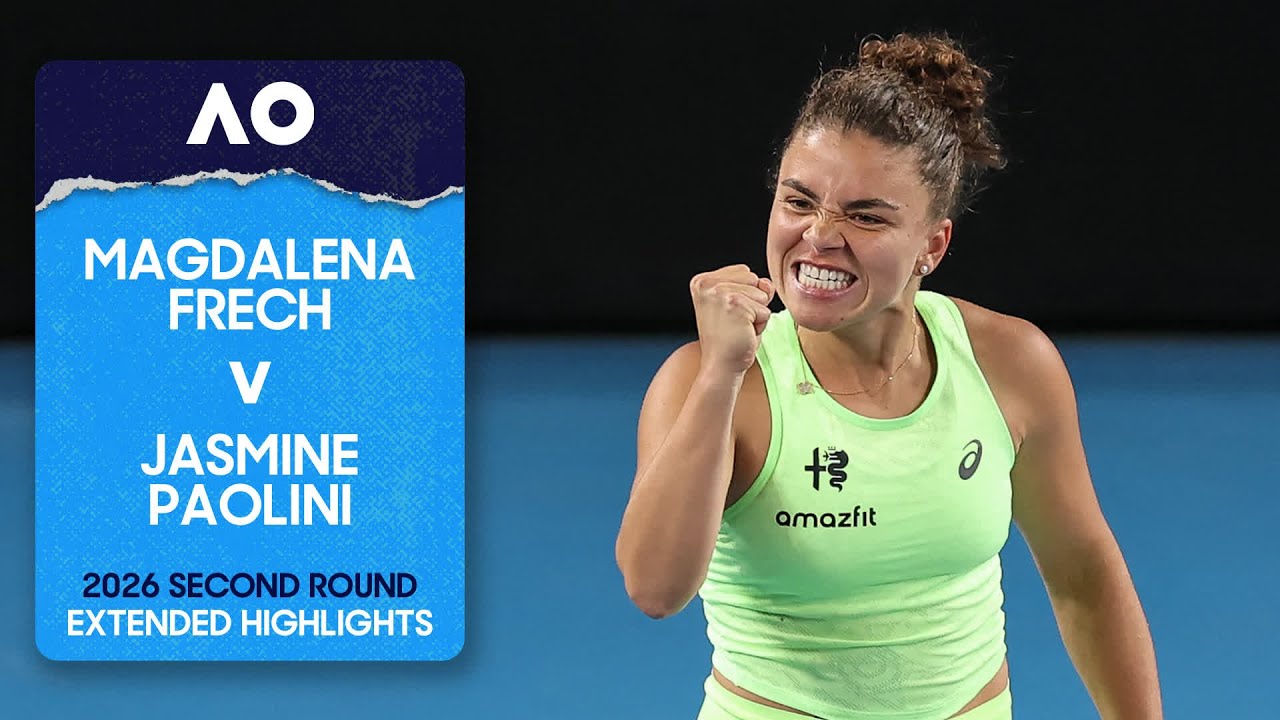 Magdalena Frech v Jasmine Paolini Extended Highlights | Australian Open 2026 Second Round