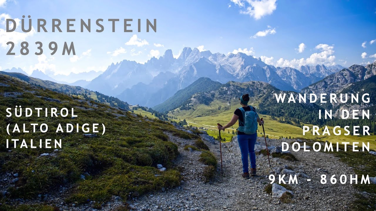 Wanderung auf den Dürrenstein  2839m - Panoramaberg in den Pragser Dolomiten - (Picco di Vallandro)