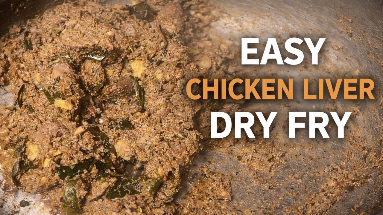 Easy Chicken Liver Pepper Fry | Masala Liver Dry