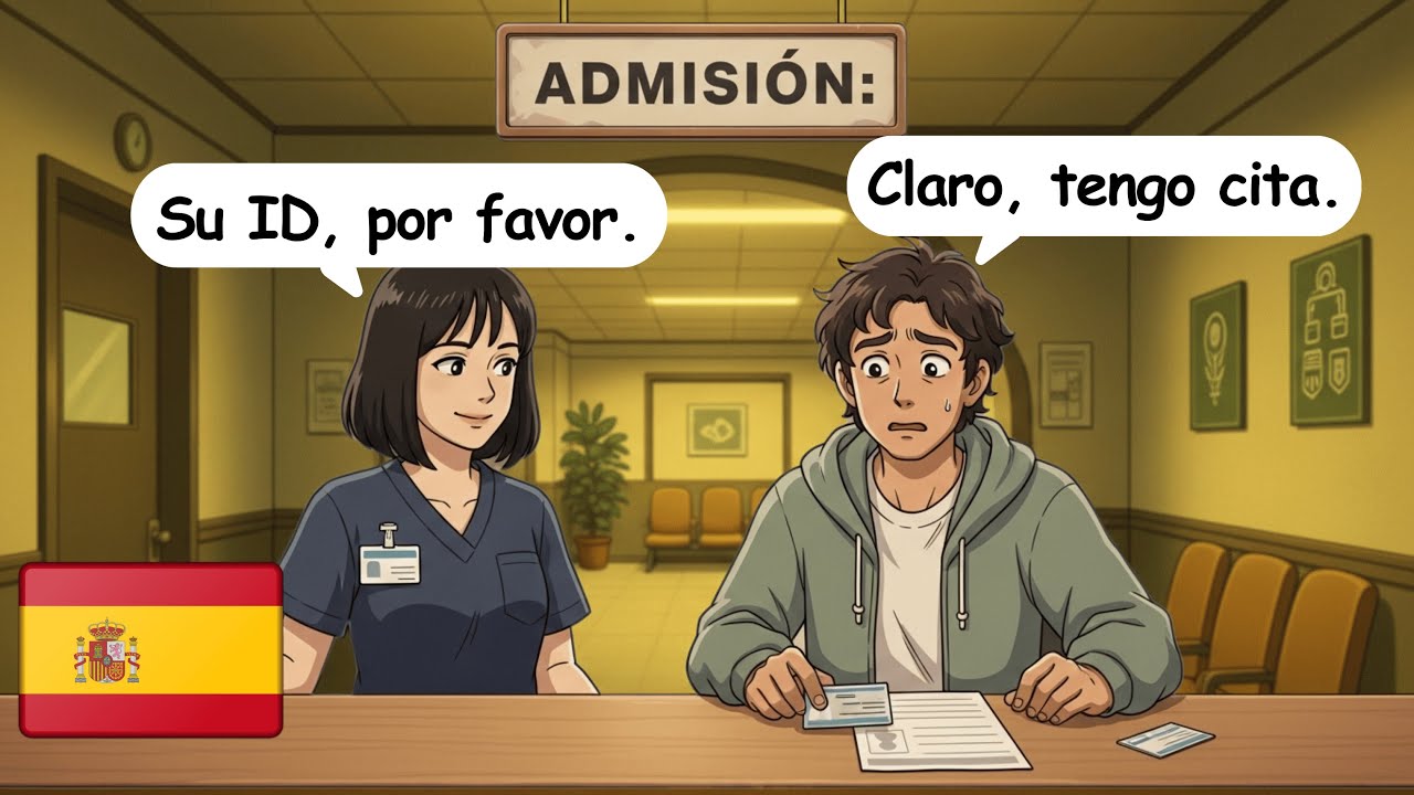 10 Simple Spanish Conversations for Beginners (A1-A2) | Hospital Check In Dialogues