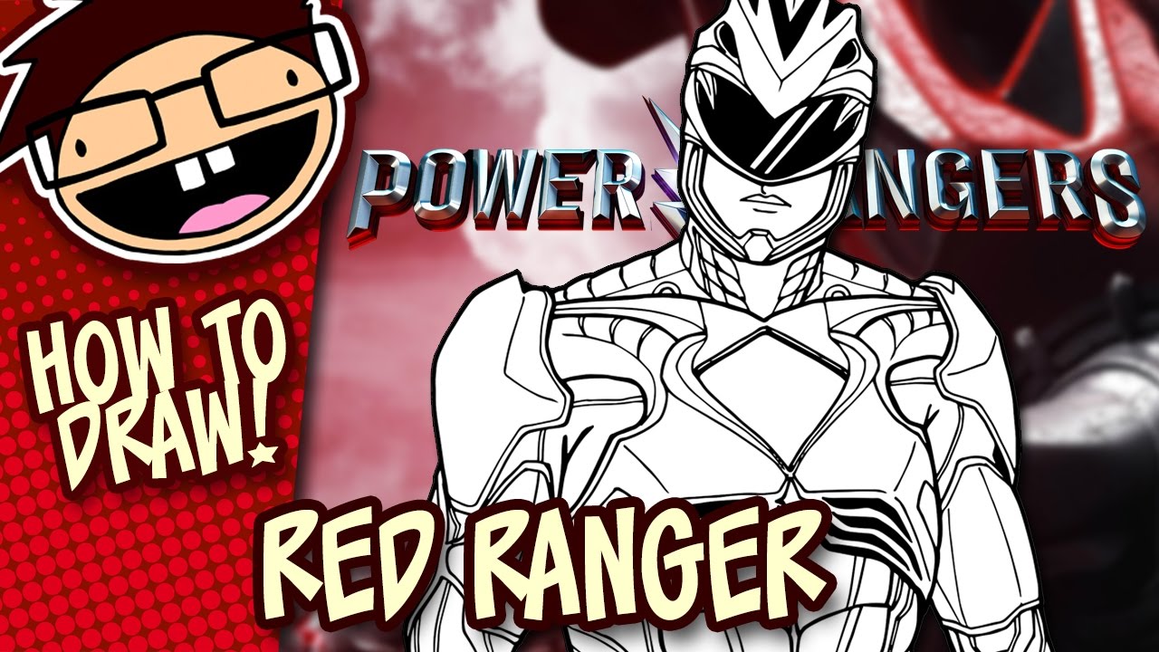 How To Draw Red Ranger Power Rangers 2017 Movie Narrated