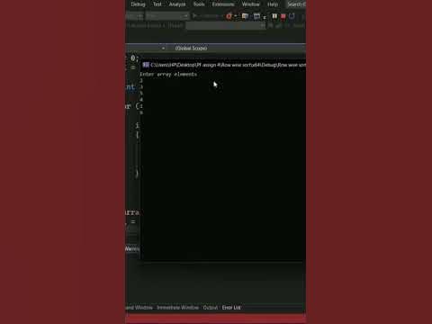c++ program for row wise sorting of 2d array | Full program in channel ...