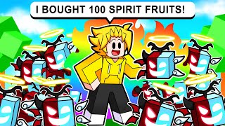 I Bought 100 Spirit Fruits in Blox Fruits.. (ROBLOX BLOX FRUIT)