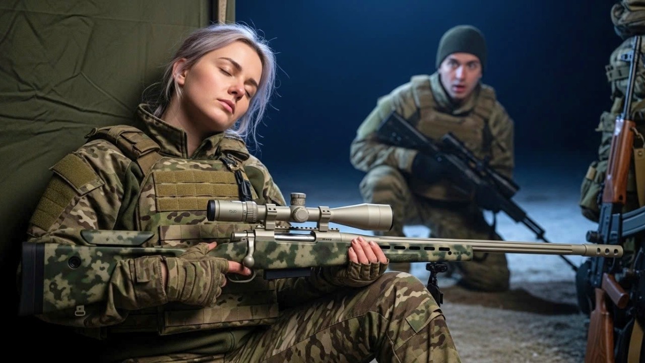 “She’s Crazy!” This Female SEAL Sniper Slept Holding Her Sniper Rifle—By Morning, The Enemy Was Gone