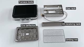 How it Works: Innovative Box-Type Portable Gas Grill (Assembly & Features)