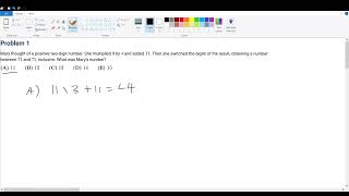AMC 10B 2017 Problem 1