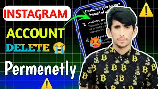 Instagram ID Kaise Remove Karen ⚠️ How To Remove Instagram Account 😱 Instagram Account Permenetly 😭