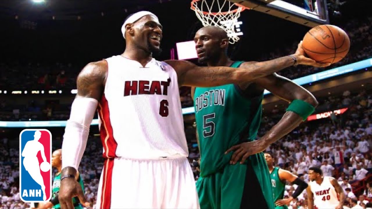 Lebron James "yeah yeah yeah" at Kevin Garnett