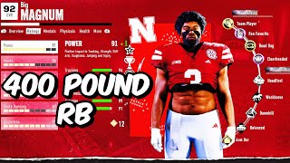 MY 400 lb RUNNING BACK IS IMPOSSIBLE TO STOP‼️‼️ (COLLEGE FOOTBALL 25 GAMEPLAY)