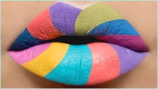 Cores mais lindas de batom para usar 💋 melhor compilação de tutoriais de batom   tutorial lipstick