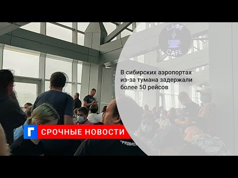 В сибирских аэропортах из-за тумана задержали более 50 рейсов