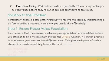 Resolving the Object Variable or With Block Variable Not Set Error in Excel VBA Offset Function