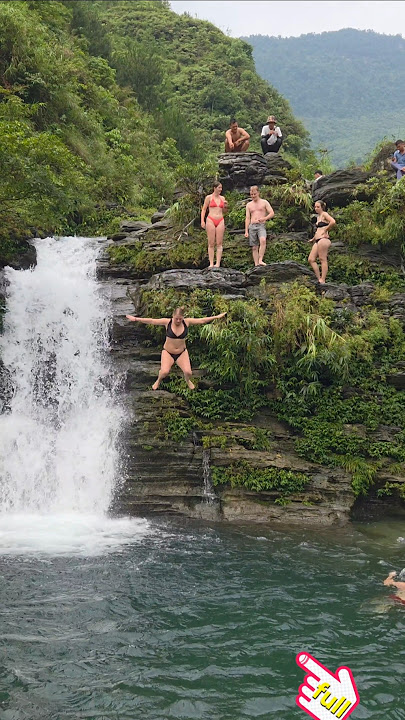 Dive and explore beautiful waterfalls with Linnea #travel #waterfall