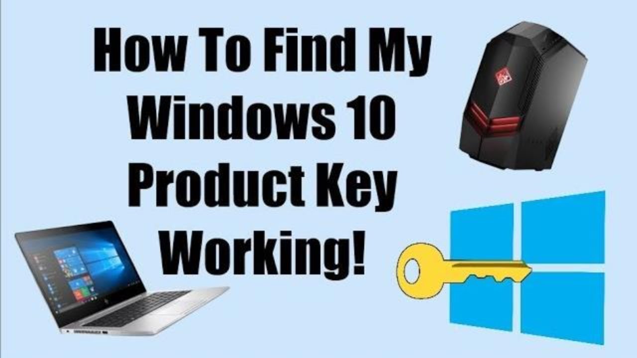 How To Find My Windows 10 Product Key Simple Youtube