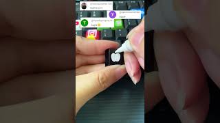 Drawing Apple logo on the keyboard #shorts #diy #art #keyboard #tiktok #trending #fyp #apple