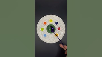 🎨Create new colors from metallic green #colormixing #satisfying #colornood