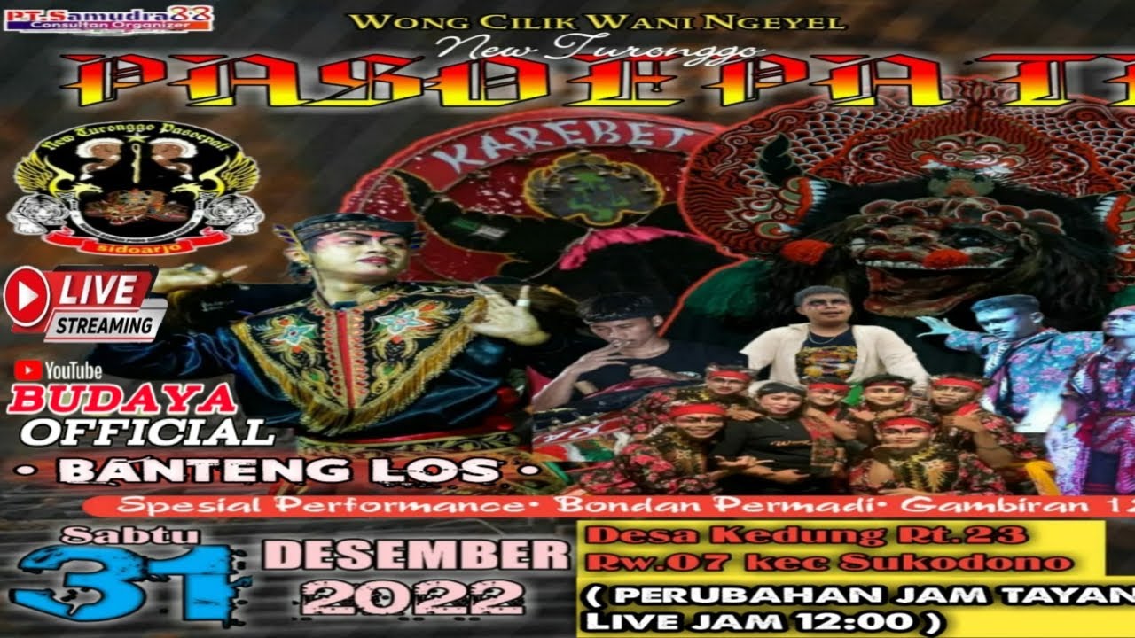 Live Jaranan Hari ini New Turonggo Pasoepati Kedung Sukodono Sidoarjo bintang tamu Bondan permadi