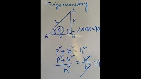 Basic Trigonometric Identities from Pythagoras theorem