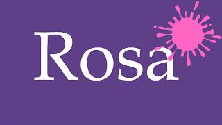 How To Pronounce ''Rosa'' (Pink) Correctly in Spanish