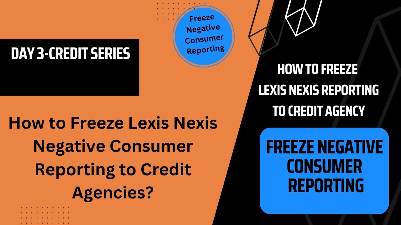 Day 3 put a freeze on lexisnexis reports to your credit report youtube