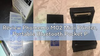 Review Phomemo M02 Mini Printer, Portable Bluetooth Pocket Printer, Mini Photo Sticker printer, Stic
