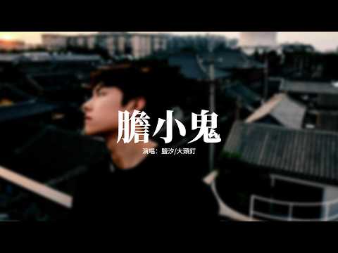 鹽汐/大頭釘 - 膽小鬼 (R&B男生版)『喜歡看你緊緊皺眉，叫我膽小鬼，我的心情就像和情人在鬥嘴，奇怪的直覺。』【動態歌詞MV】