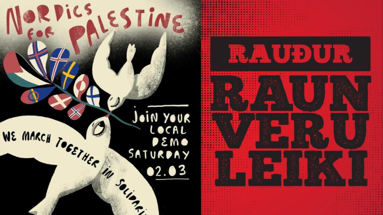 Rauður raunveruleiki - Mótmælt fyrir Palestínu/umræða vikunnar - YouTube