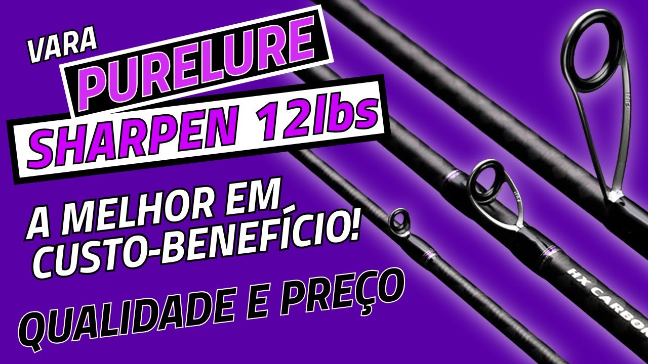 A melhor e mais barata da categoria - Vara PURELURE SHARPEN 12lbs #aliexpress