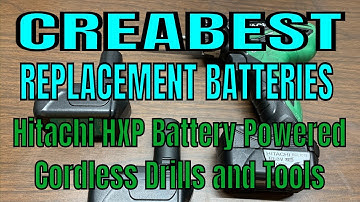 Creabest Replacement Batteries for Hitachi HXP Cordless Drills and Battery Powered Tools