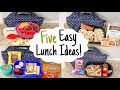 5 of the BEST COLD LUNCH BOX IDEAS | TASTY & EASY Recipes for WORK or BACK TO SCHOOL | Julia Pacheco