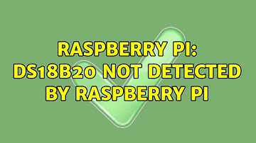 Raspberry Pi: DS18B20 not detected by Raspberry Pi