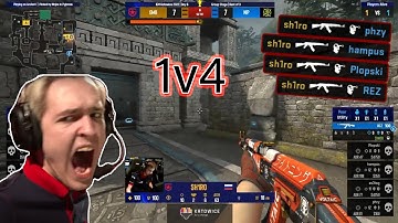 sh1ro 1v4 INCREDIBLE CLUTCH vs NIP | IEM Katowice | BEST PLAY OF 2022?!??!