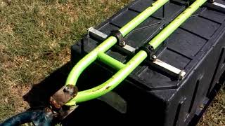 DIY single wheel bicycle trailer