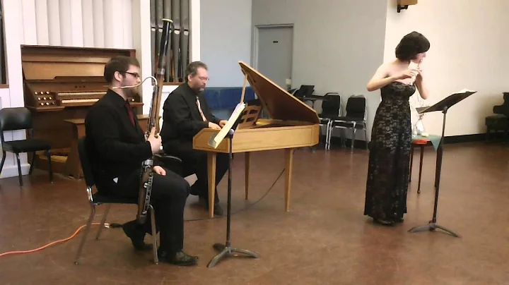 Telemann Sonata in e minor, Movements I, II, III, ...