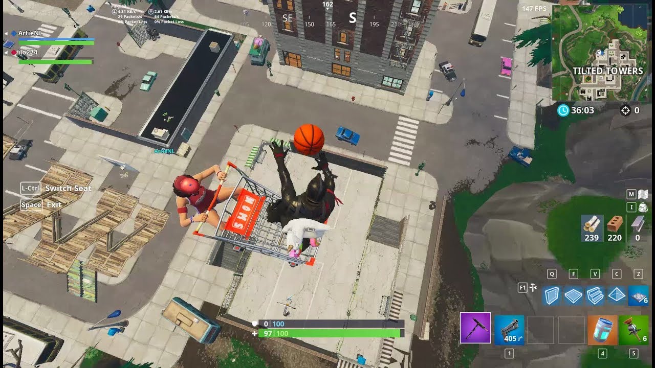 My best basketball trick shots - Fortnite