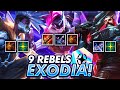 9 REBEL EKKO EXODIA! DOUBLE DAMAGE ULT! | TFT | Teamfight Tactics Galaxies