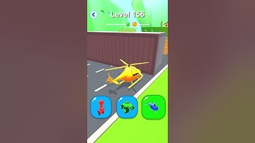 Shape-Shifting 🚙🚁🛵 Race | Gameplay Level - 156 | Hyper Casual Mobile📱 App | Android,iOS - NEW UPDATE