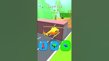Shape-Shifting 🚙🚁🛵 Race | Gameplay Level - 156 | Hyper Casual Mobile📱 App | Android,iOS - NEW UPDATE
