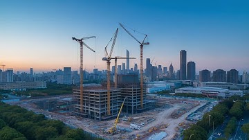 Mega Projects - Building Construction Timelapse - AI Generated