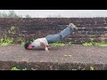 Calisthenics on ancient walls..