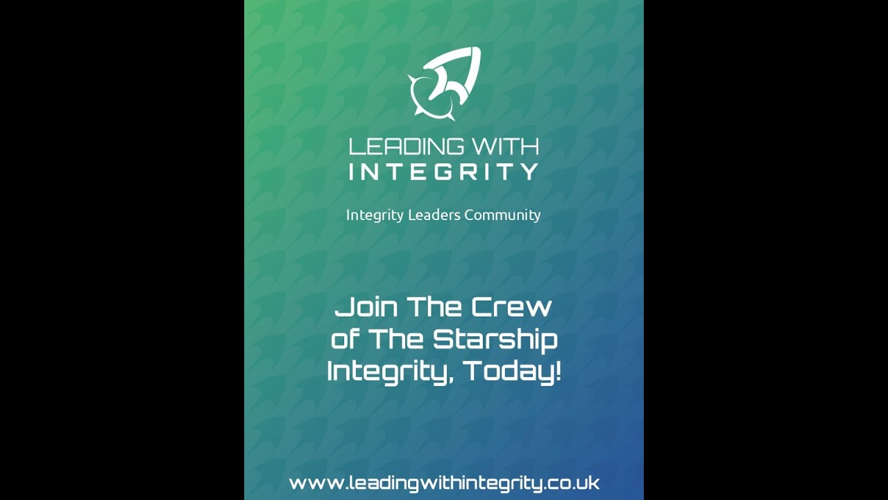 Why I Built the Integrity Leaders Community...Maybe I'm an idealist, or I've watched too much TV..?